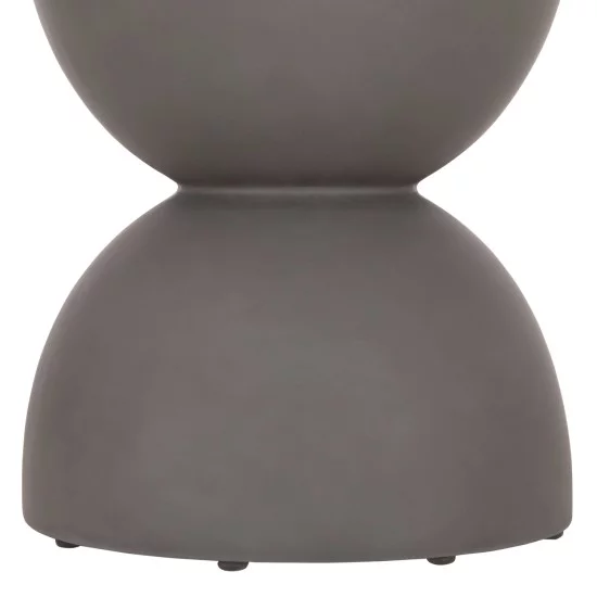 ΣΚΑΜΠΟ ΣΤΡΟΓΓΥΛΟ ZINI HM6580.01 FIBER CEMENT ΣΕ ΓΚΡΙ Φ35x43Υεκ