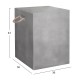 ΣΚΑΜΠΟ ΤΕΤΡΑΓΩΝΟ FIBER CEMENT ΜΕ ΧΕΡΟΥΛΙΑ ZAK HM6581.01 ΣΕ ΓΚΡΙ 36x36x45.5Υεκ