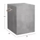 ΣΚΑΜΠΟ ΤΕΤΡΑΓΩΝΟ FIBER CEMENT ΜΕ ΧΕΡΟΥΛΙΑ ZAK HM6581.01 ΣΕ ΓΚΡΙ 36x36x43Υεκ