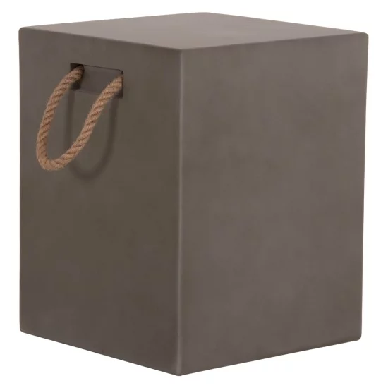 ΣΚΑΜΠΟ ΤΕΤΡΑΓΩΝΟ FIBER CEMENT ΜΕ ΧΕΡΟΥΛΙΑ ZAK HM6581.01 ΣΕ ΓΚΡΙ 36x36x45.5Υεκ