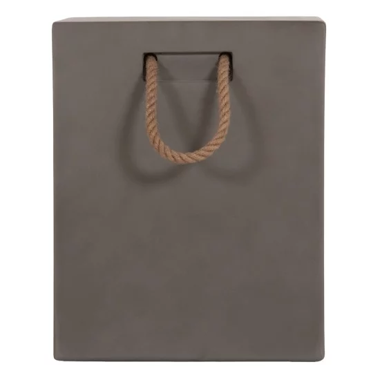 ΣΚΑΜΠΟ ΤΕΤΡΑΓΩΝΟ FIBER CEMENT ΜΕ ΧΕΡΟΥΛΙΑ ZAK HM6581.01 ΣΕ ΓΚΡΙ 36x36x45.5Υεκ