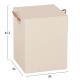 ΣΚΑΜΠΟ ΤΕΤΡΑΓΩΝΟ FIBER CEMENT ΜΕ ΧΕΡΟΥΛΙΑ ZAK HM6581.02 ΣΕ ΜΠΕΖ 36x36x45,5Υεκ