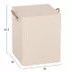 ΣΚΑΜΠΟ ΤΕΤΡΑΓΩΝΟ FIBER CEMENT ΜΕ ΧΕΡΟΥΛΙΑ ZAK HM6581.02 ΣΕ ΜΠΕΖ 36x36x45,5Υεκ