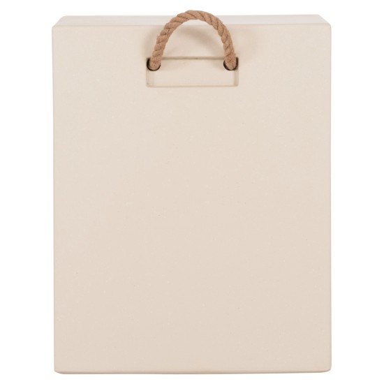 ΣΚΑΜΠΟ ΤΕΤΡΑΓΩΝΟ FIBER CEMENT ΜΕ ΧΕΡΟΥΛΙΑ ZAK HM6581.02 ΣΕ ΜΠΕΖ 36x36x45,5Υεκ