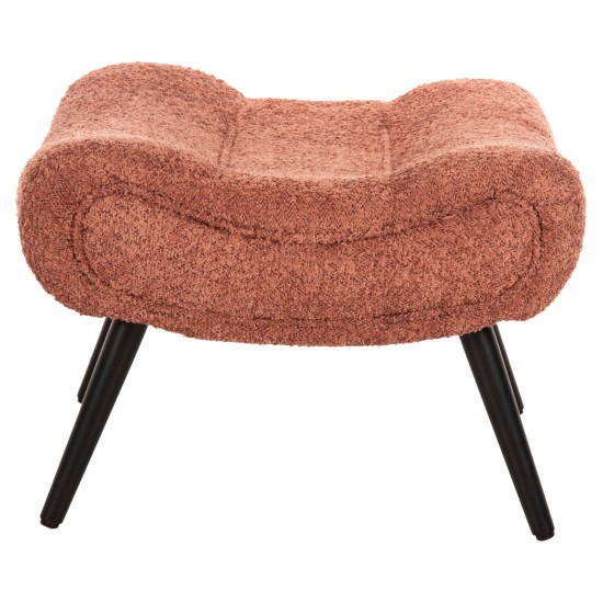 ΣΚΑΜΠΟ-ΥΠΟΠΟΔΙΟ KEMBA HM9606.02 ΡΟΖ ΜΠΟΥΚΛΕ-ΜΑΥΡΑ ΞΥΛΙΝΑ ΠΟΔΙΑ 68X58X40Υ εκ.