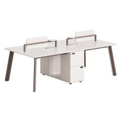 ΣΤΑΘΜΟΣ ΕΡΓΑΣΙΑΣ 4 ΘΕΣΕΩΝ NEWLINE HM18277 ΜΕΛΑΜΙΝΗ ΚΡΕΜ-ΠΟΔΙΑ ΑΛΟΥΜΙΝΙΟΥ 240x120x75Υ