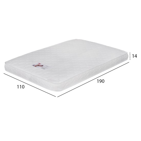 ΣΤΡΩΜΑ ΑΦΡΟΥ ΧΩΡΙΣ ΕΛΑΤΗΡΙΑ JORDY 110X190x15Y-- HM374.02  (ROLL PACKING) ΛΕΥΚΟ