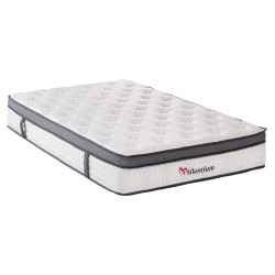 ΣΤΡΩΜΑ ΔΙΠΛΟ SILENTIUM HM749.04 POCKET SPRINGS--ΛΕΥΚΟ 140x200x30Υεκ.