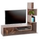 ΣΥΝΘΕΤΟ ΤΗΛΕΟΡΑΣΗΣ EDELIE HM8908.14 ΜΕΛΑΜΙΝΗ ΓΚΡΙ STONE TEXTURE-ΦΥΣΙΚΟ 150x29,5x120Υεκ.