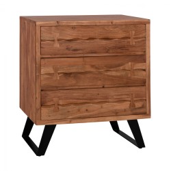 ΣΥΡΤΑΡΙΕΡΑ FANSI 3ΣΥΡΤΑΡΙΑ ΑΠΟ ΜΑΣΙΦ ΞΥΛΟ ΑΚΑΚΙΑΣ 80x35x86Υεκ. HM8474.11