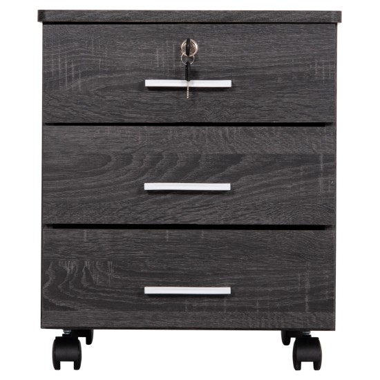 ΣΥΡΤΑΡΙΕΡΑ ΓΡΑΦΕΙΟΥ HAYDEN HM2282.01 ΣΕ ΑΝΘΡΑΚΙ ΧΡΩΜΑ 39.5x40x46.5Υεκ