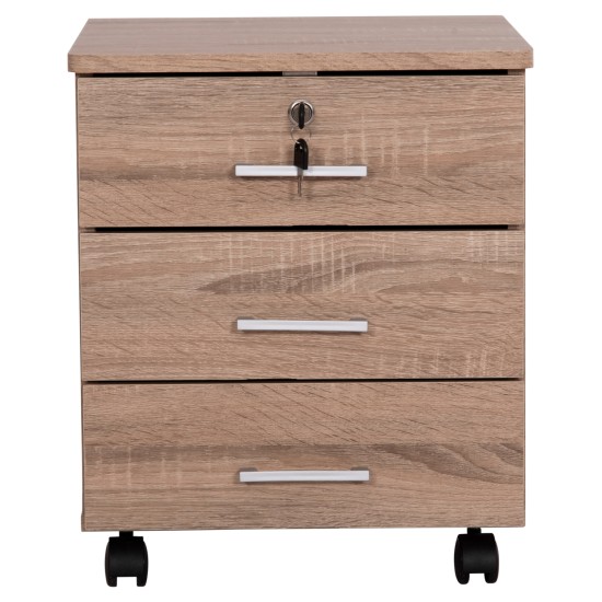 ΣΥΡΤΑΡΙΕΡΑ ΓΡΑΦΕΙΟΥ HAYDEN HM2282.02 ΣΕ SONAMA ΧΡΩΜΑ 39.5x40x46.5Υεκ