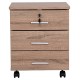 ΣΥΡΤΑΡΙΕΡΑ ΓΡΑΦΕΙΟΥ HAYDEN HM2282.02 ΣΕ SONAMA ΧΡΩΜΑ 39.5x40x46.5Υεκ