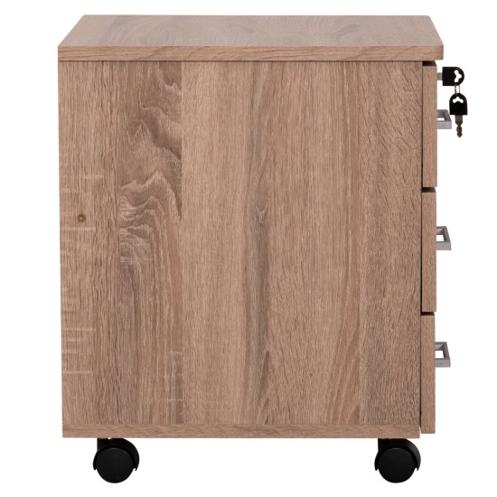 ΣΥΡΤΑΡΙΕΡΑ ΓΡΑΦΕΙΟΥ HAYDEN HM2282.02 ΣΕ SONAMA ΧΡΩΜΑ 39.5x40x46.5Υεκ