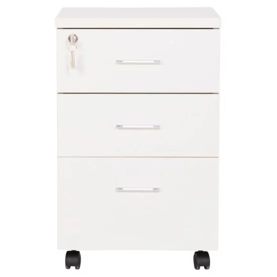 ΣΥΡΤΑΡΙΕΡΑ ΓΡΑΦΕΙΟΥ ΜΕ ΚΛΕΙΔΑΡΙΑ VANCE HM2159 ΛΕΥΚΗ ΜΕΛΑΜΙΝΗ-ΡΟΔΑΚΙΑ 39x40x60Υεκ.