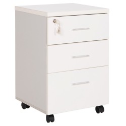 ΣΥΡΤΑΡΙΕΡΑ ΓΡΑΦΕΙΟΥ ΜΕ ΚΛΕΙΔΑΡΙΑ VANCE HM2159 ΛΕΥΚΗ ΜΕΛΑΜΙΝΗ-ΡΟΔΑΚΙΑ 39x40x60Υεκ.