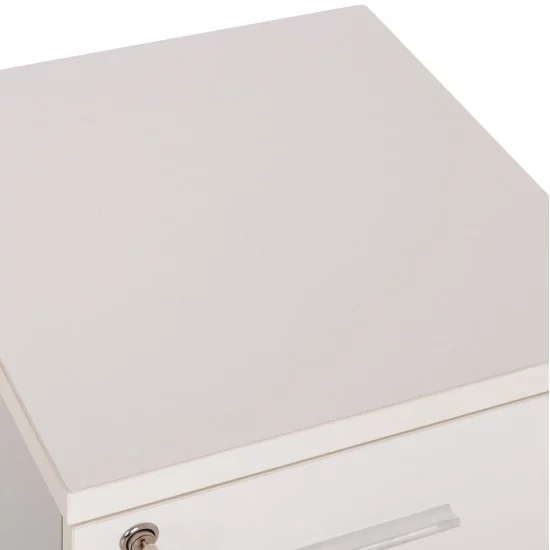 ΣΥΡΤΑΡΙΕΡΑ ΓΡΑΦΕΙΟΥ ΜΕ ΚΛΕΙΔΑΡΙΑ VANCE HM2159 ΛΕΥΚΗ ΜΕΛΑΜΙΝΗ-ΡΟΔΑΚΙΑ 39x40x60Υεκ.