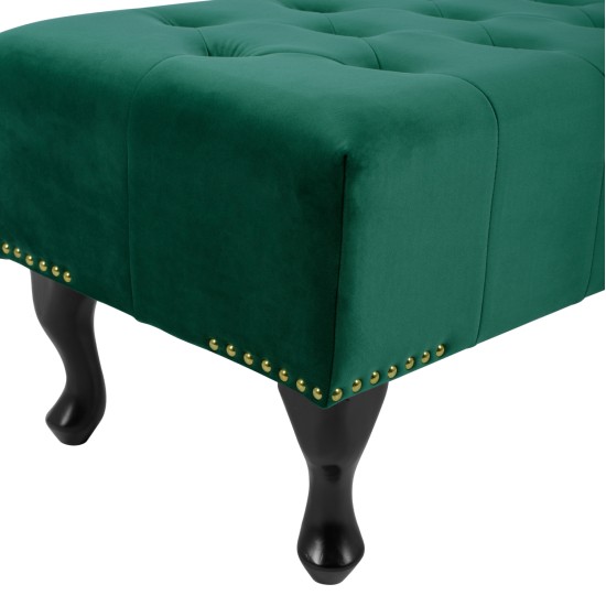 ΤΑΜΠΟΥΡΕ T.CHESTERFIELD EMMA HM226.03 ΚΥΠΑΡΙΣΣΙ ΒΕΛΟΥΔΟ-ΜΑΥΡΑ ΠΟΔΙΑ 80x45x40Υεκ