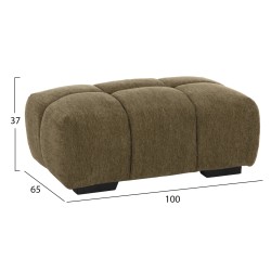 ΤΑΜΠΟΥΡΕ ΥΠΟΠΟΔΙΟ COVEN HM3342.04 ΠΡΑΣΙΝΟ ΥΦΑΣΜΑ 100x65x37Υεκ.