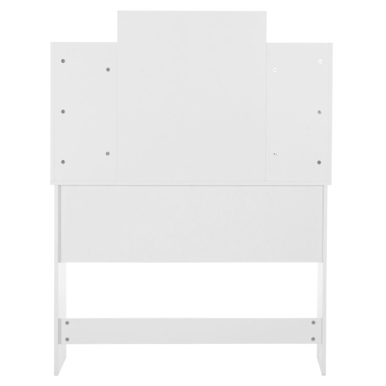 ΤΟΥΑΛΕΤΑ ΜΕ ΦΩΤΙΣΜΟ LED-ΡΑΦΙΑ-ΣΥΡΤΑΡΙΑ LAURYN HM2502.03 ΛΕΥΚΟ 108x40x140Υεκ