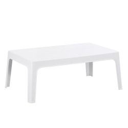 ΤΡΑΠΕΖΑΚΙ ΟΡΘΟΓΩΝΙΟ SLEEK HM6367.01 ΠΟΛΥΠΡΟΠΥΛΕΝΙΟ ΣΕ ΛΕΥΚΟ 105x64x40Υεκ.