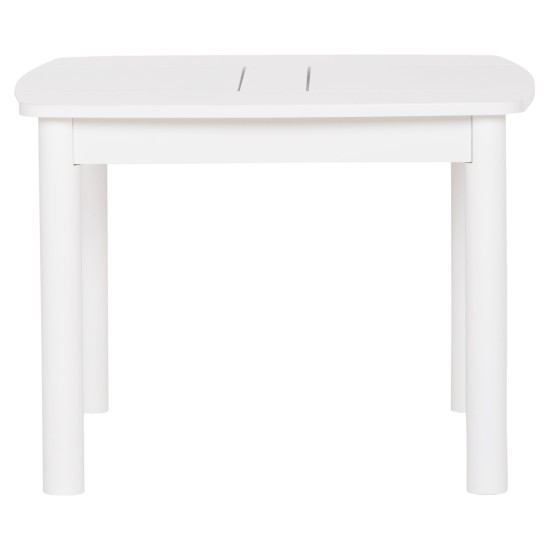 ΤΡΑΠΕΖΑΚΙ ΠΑΙΔΙΚΟ ΜΕ ΑΠΟΘ.ΧΩΡΟΥΣ RICKI HM18339.03 MDF & ΣΥΜΗΔΑ ΣΕ ΛΕΥΚΟ 65x65x47Υεκ