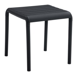 ΤΡΑΠΕΖΑΚΙ ΤΕΤΡΑΓΩΝΟ KORVER HM6335.02 ΠΟΛΥΠΡΟΠΥΛΕΝΙΟ ΣΕ ΜΑΥΡΟ 45x45x47Υεκ.