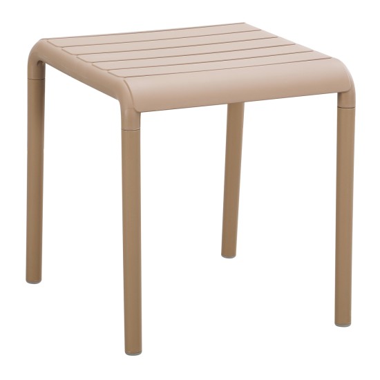 ΤΡΑΠΕΖΑΚΙ ΤΕΤΡΑΓΩΝΟ KORVER HM6335.04 ΠΟΛΥΠΡΟΠΥΛΕΝΙΟ ΣΕ ΚΑΠΟΥΤΣΙΝΟ 45x45x47Υεκ.