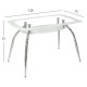 ΤΡΑΠΕΖΙ NORRIS 120Χ75Χ75ΕΚ HM0086.01 ΓΥΑΛΙΝΟ ΛΕΥΚΟ