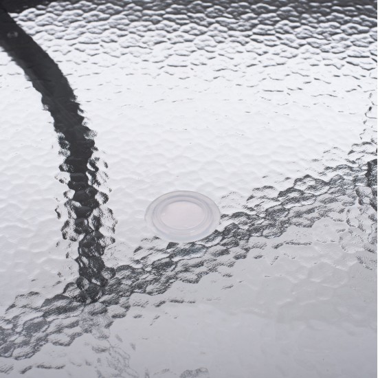 ΤΡΑΠΕΖΙ BRUNO 150X90Χ75Υεκ. ΜΕΤΑΛΛΙΚΟ ΟΡΘΟΓΩΝΙΟ ΓΚΡΙ ΜΕ ΤΡΥΠΑ ΟΜΠΡΕΛΑΣ Φ38  HM5145.11