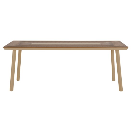ΤΡΑΠΕΖΙ ΑΛΟΥΜΙΝΙΟΥ TABER HM5131.04 ΚΑΠΟΥΤΣΙΝΟ ΜΕ POLYWOOD TOP 200x100x75Υεκ