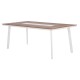 ΤΡΑΠΕΖΙ ΑΛΟΥΜΙΝΙΟΥ TABER HM5131.11 ΛΕΥΚΟ ΜΕ POLYWOOD TOP 200x100x75Υεκ