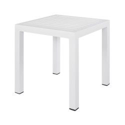 ΤΡΑΠΕΖΙ ΑΛΟΥΜΙΝΙΟΥ QIANA HM5402.01 ΛΕΥΚΟ 45x45x45,5Υ εκ.