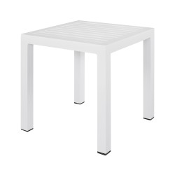 ΤΡΑΠΕΖΙ ΑΛΟΥΜΙΝΙΟΥ QIANA HM5402.01 ΛΕΥΚΟ 45x45x45,5Υ εκ.