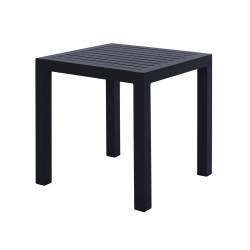 ΤΡΑΠΕΖΙ ΑΛΟΥΜΙΝΙΟΥ QIANA HM5402.02 ΓΚΡΙ 45x45x45,5Υ εκ.
