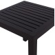ΤΡΑΠΕΖΙ ΑΛΟΥΜΙΝΙΟΥ QIANA HM5402.02 ΓΚΡΙ 45x45x45,5Υ εκ.