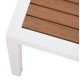 ΤΡΑΠΕΖΙ ΑΛΟΥΜΙΝΙΟΥ SABRA HM5403.01 ΛΕΥΚΟ ΜΕ POLYWOOD 45Χ45Χ45,5Y εκ.