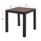 ΤΡΑΠΕΖΙ ΑΛΟΥΜΙΝΙΟΥ SABRA HM5403.02 ΓΚΡΙ ΜΕ POLYWOOD 45Χ45X45,5Yεκ.