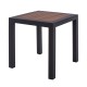 ΤΡΑΠΕΖΙ ΑΛΟΥΜΙΝΙΟΥ SABRA HM5403.02 ΓΚΡΙ ΜΕ POLYWOOD 45Χ45X45,5Yεκ.