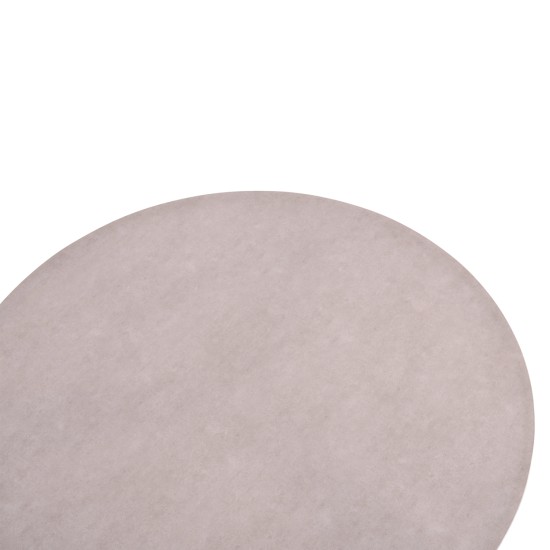 ΤΡΑΠΕΖΙ ΑΛΟΥΜΙΝΙΟΥ DOSUN HM6201.02 ΚΡΕΜ ΣΚΕΛΕΤΟΣ-3D PRINT ΓΥΑΛΙ-ΚΕΡΑΜΙΚΟ LOOK Φ120εκ