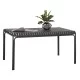 ΤΡΑΠΕΖΙ ΑΛΟΥΜΙΝΙΟΥ RACHEL HM6339.01 ΓΚΡΙ 150x80x75Υεκ.
