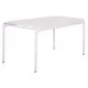 ΤΡΑΠΕΖΙ ΑΛΟΥΜΙΝΙΟΥ RACHEL HM6339.02 ΛΕΥΚΟ 150x80x75Υεκ.