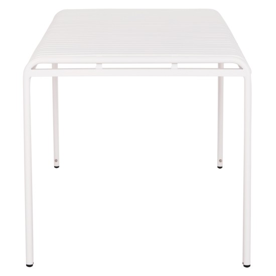 ΤΡΑΠΕΖΙ ΑΛΟΥΜΙΝΙΟΥ RACHEL HM6339.02 ΛΕΥΚΟ 150x80x75Υεκ.
