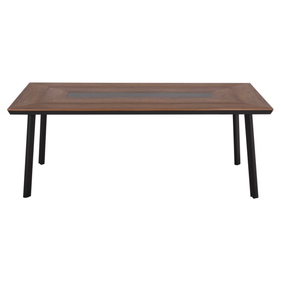 ΤΡΑΠΕΖΙ ΑΛΟΥΜΙΝΙΟΥ TABER ΜΕ POLYWOOD 200X100 ΓΚΡΙ HM5131.12