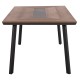 ΤΡΑΠΕΖΙ ΑΛΟΥΜΙΝΙΟΥ TABER ΜΕ POLYWOOD 200X100 ΓΚΡΙ HM5131.12