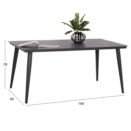 ΤΡΑΠΕΖΙ ΑΛΟΥΜΙΝΙΟΥ ΟΡΘΟΓΩΝΙΟ HIGER HM6291.01 ΓΚΡΙ 160x90x78Υεκ. ΤΡΑΠΕΖΙ ΑΛΟΥΜΙΝΙΟΥ ΟΡΘΟΓΩΝΙΟ HIGER HM6291.01 ΓΚΡΙ 160x90x78Υεκ.