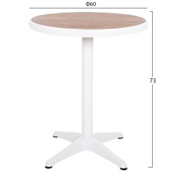 ΤΡΑΠΕΖΙ ΑΛΟΥΜΙΝΙΟΥ ΣΤΡΟΓΓΥΛΟ ALEXA HM6086.02 ΛΕΥΚΟ-POLYWOOD TOP ΦΥΣΙΚΟ Φ60x73Υεκ. ΤΡΑΠΕΖΙ ΑΛΟΥΜΙΝΙΟΥ ΣΤΡΟΓΓΥΛΟ ALEXA HM6086.02 ΛΕΥΚΟ-POLYWOOD TOP ΦΥΣΙΚΟ Φ60x73Υεκ.