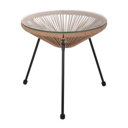 ΤΡΑΠΕΖΙ ΒΟΗΘΗΤΙΚΟ ALLEGRA ΜΑΥΡΟ ΜΕΤΑΛΛΟ  ME TWISTED WICKER ΦΥΣΙΚΟ HM5873.01 Φ47Χ45Υεκ. ΤΡΑΠΕΖΙ ΒΟΗΘΗΤΙΚΟ ALLEGRA ΜΑΥΡΟ ΜΕΤΑΛΛΟ  ME TWISTED WICKER ΦΥΣΙΚΟ HM5873.01 Φ47Χ45Υεκ.