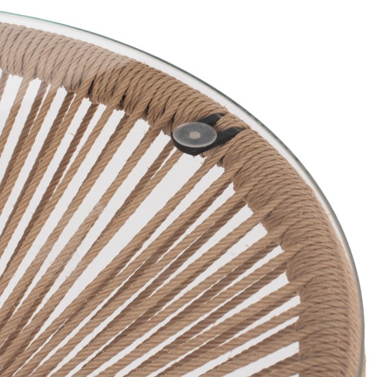 ΤΡΑΠΕΖΙ ΒΟΗΘΗΤΙΚΟ ALLEGRA ΜΑΥΡΟ ΜΕΤΑΛΛΟ  ME TWISTED WICKER ΦΥΣΙΚΟ HM5873.01 Φ47Χ45Υεκ. ΤΡΑΠΕΖΙ ΒΟΗΘΗΤΙΚΟ ALLEGRA ΜΑΥΡΟ ΜΕΤΑΛΛΟ  ME TWISTED WICKER ΦΥΣΙΚΟ HM5873.01 Φ47Χ45Υεκ.