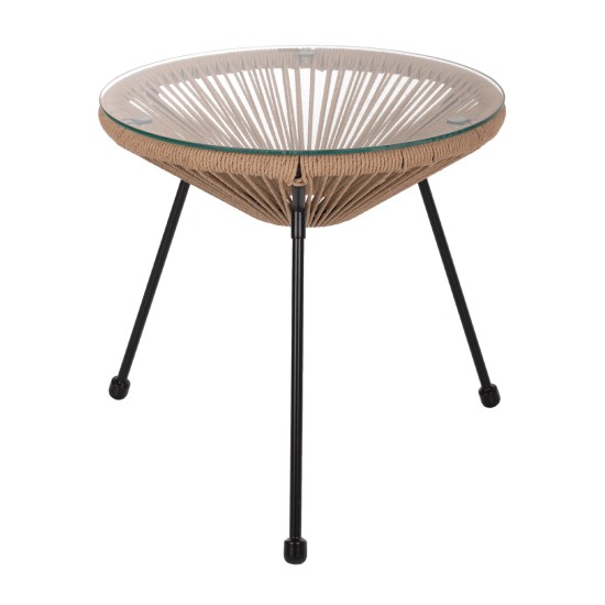 ΤΡΑΠΕΖΙ ΒΟΗΘΗΤΙΚΟ ALLEGRA ΜΑΥΡΟ ΜΕΤΑΛΛΟ  ME TWISTED WICKER ΦΥΣΙΚΟ HM5873.01 Φ47Χ45Υεκ. ΤΡΑΠΕΖΙ ΒΟΗΘΗΤΙΚΟ ALLEGRA ΜΑΥΡΟ ΜΕΤΑΛΛΟ  ME TWISTED WICKER ΦΥΣΙΚΟ HM5873.01 Φ47Χ45Υεκ.